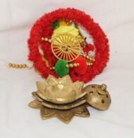 Brass Handcrafted Lotus Dhoop Stand with Antique Finish