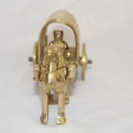 Pure Brass Camel Cart Showpiece with Indian villager - Image 2
