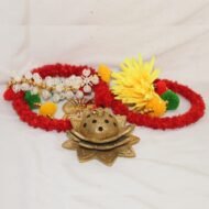 Brass Handcrafted Lotus Dhoop Stand with Antique Finish