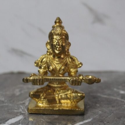 Handcrafted Brass Annapurna Devi Idol – Goddess of Food, Nourishment & Prosperity - 270 gm