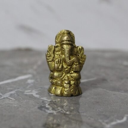 Handcrafted Brass Lord Ganesha Idol – 70 gm