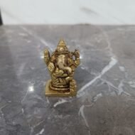 Handcrafted Brass Lord Ganesha Idol – 100 gm