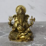 Handcrafted Brass Lord Ganesha Idol – 350 gm