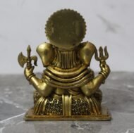 Handcrafted Brass Lord Ganesha Idol – 350 gm - Image 2