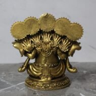 Handcrafted Brass Panchamukhi Lord Ganesha Idol - 900 gm - Image 2