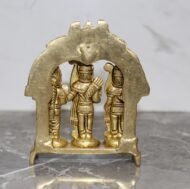 Handcrafted Brass Ram Darbar Idol – Lord Ram, Sita, Lakshman & Hanuman Temple Sculpture-  440 gm - Image 2