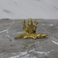 Handcrafted Brass Goddess Ganga on Makara Vahana Idol - 70 gm - Image 2