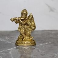 Handcrafted Brass Radha Krishna Murti – 260 gm