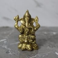 Handcrafted Brass Lord Ganesha Idol – 200 gm
