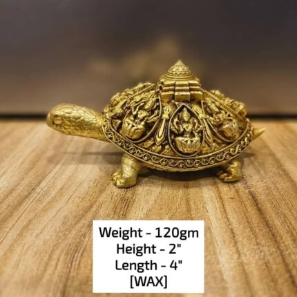 Golden Vastu Tortoise Showpiece – 120gm