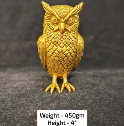 Golden Owl Showpiece – 450gm