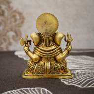 Brass Ganesh idol Super Fine Finishing- 100gm - Image 2