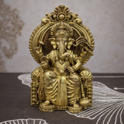 Brass Ganesh idol Super Fine Finishing- 250gm