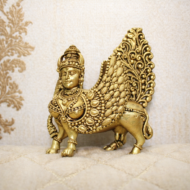 Brass Kamdhenu Cow-110gm