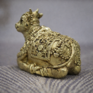Premium Brass Nandi Bull Statue – 4 cm Handcrafted Decorative & Pooja Idol (60 gm) - Image 2
