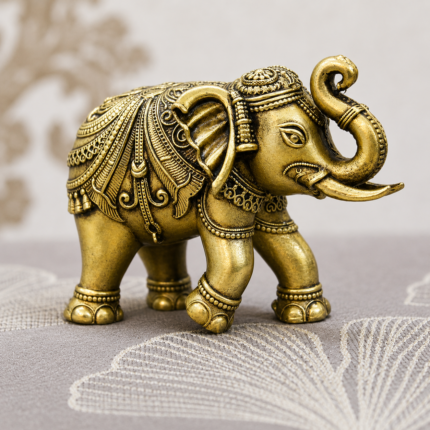 Pure Brass Elephant Handcrafted For Home Decor
